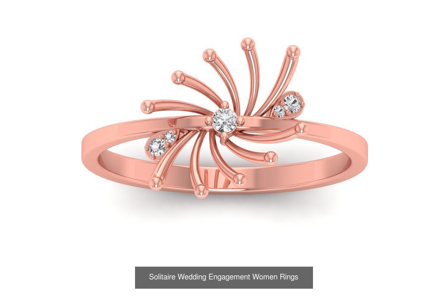 110 Solitaire Wedding Engagement Women Rings Collection _95
