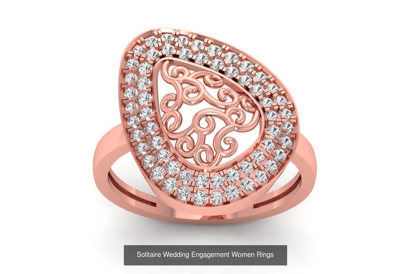 110 Solitaire Wedding Engagement Women Rings Collection _25