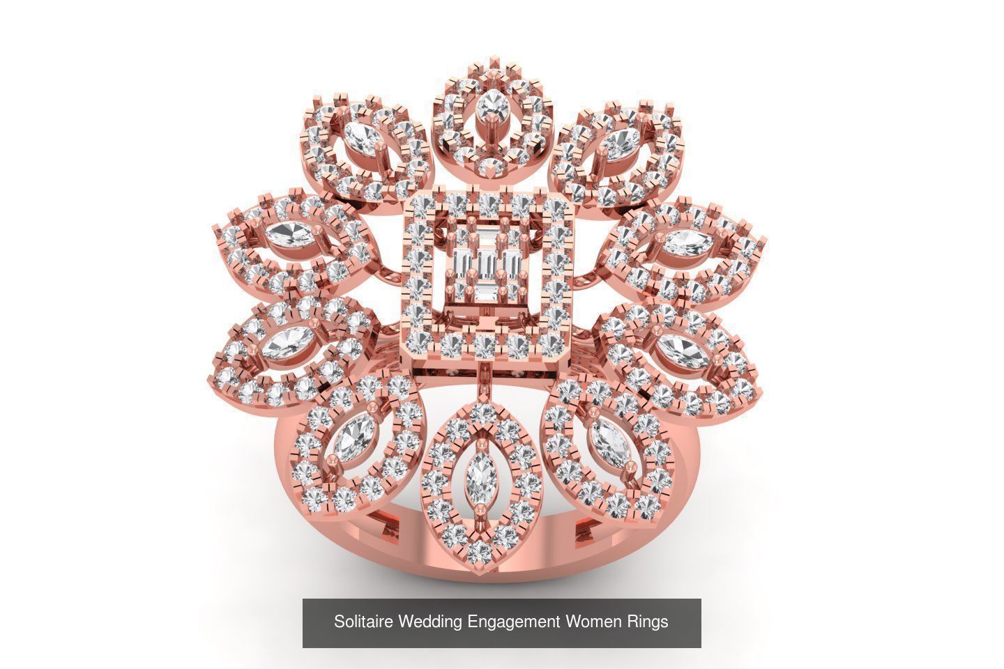 110 Solitaire Wedding Engagement Women Rings Collection _59