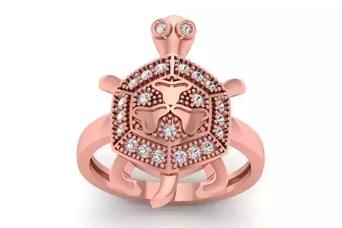 Turtle Ring 3dm STL OBJ FBX Renders Details 3D print model Turtle Ring 3dm STL OBJ FBX Renders Details 3D print model