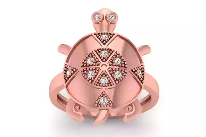 Turtle Ring 3dm STL OBJ FBX Renders Details 3D print model Turtle Ring 3dm STL OBJ FBX Renders Details 3D print model
