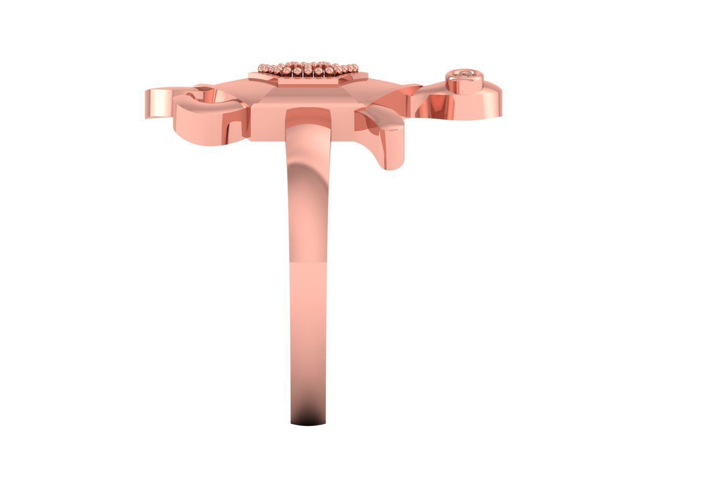 Turtle Ring 3dm STL OBJ FBX Renders Details 3D print model_1