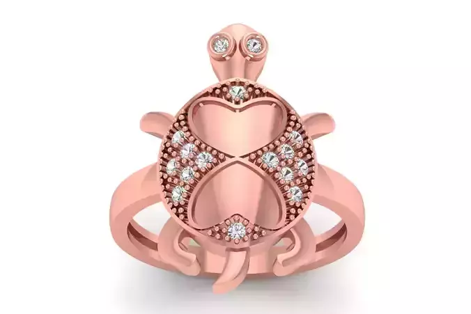 Turtle Ring 3dm STL OBJ FBX Renders Details 3D print model Turtle Ring 3dm STL OBJ FBX Renders Details 3D print model