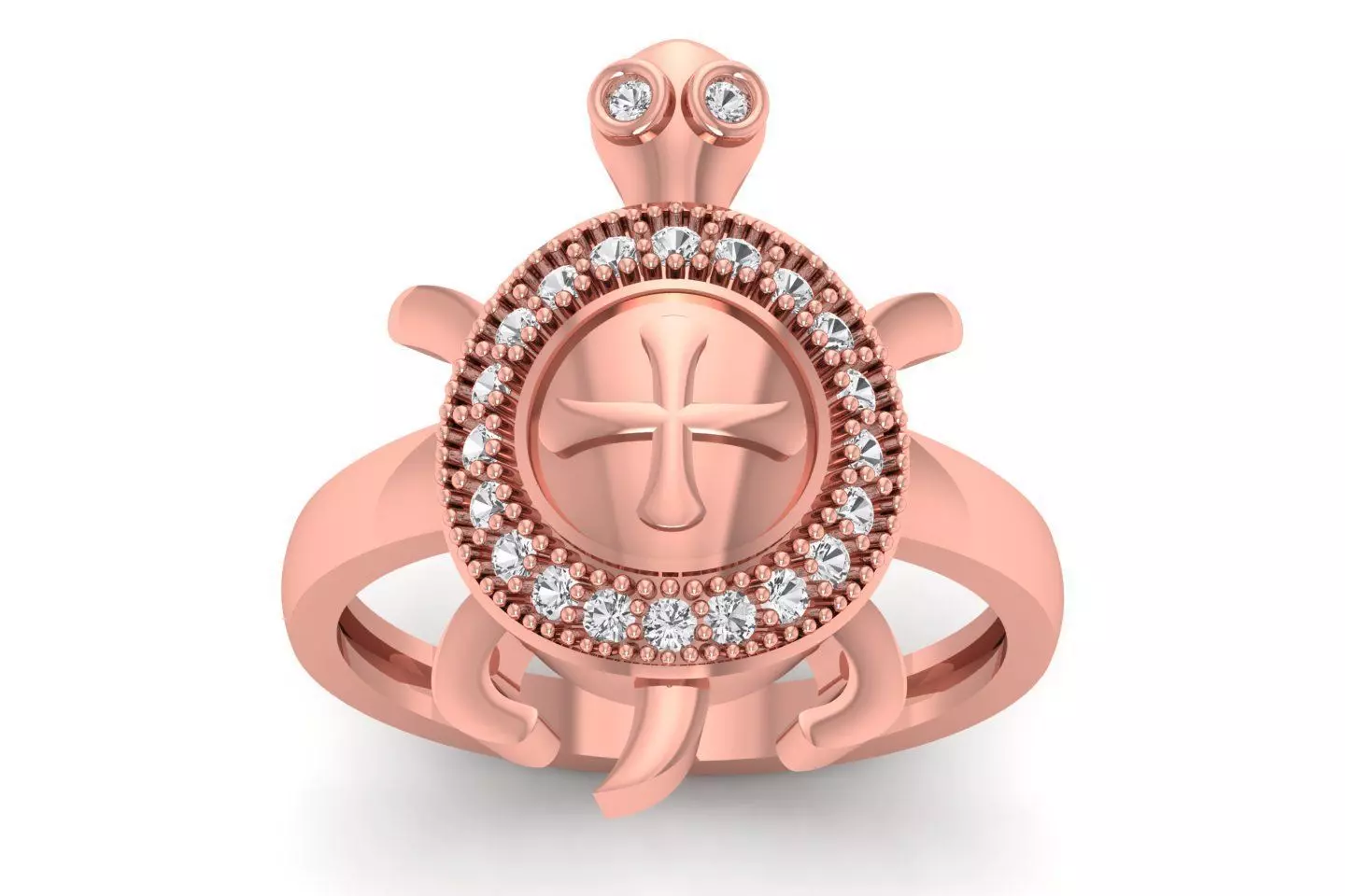 Turtle Ring 3dm STL OBJ FBX Renders Details 3D print model_0
