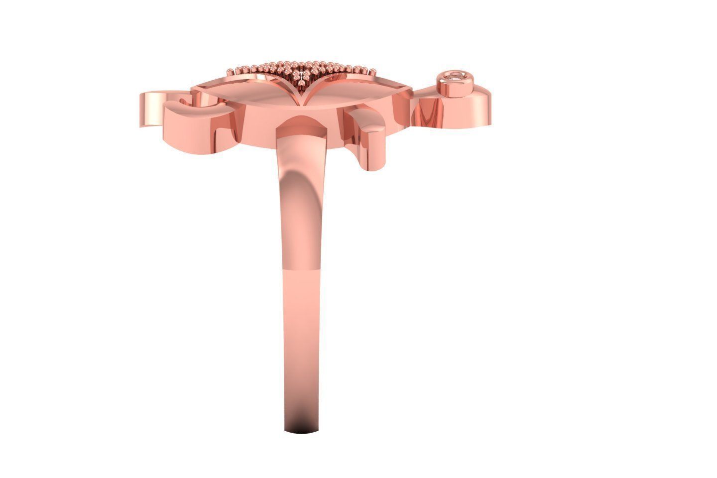Turtle Ring 3dm STL OBJ FBX Renders Details 3D print model_1