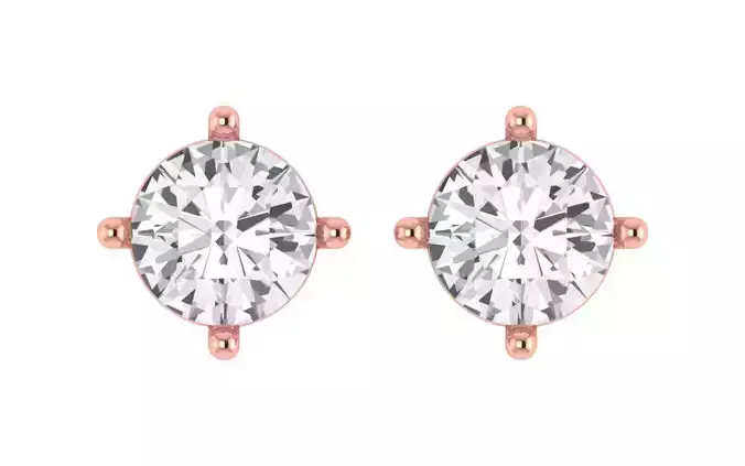 Women Stud  Earrings 3dm STL OBJ FBX Renders Details