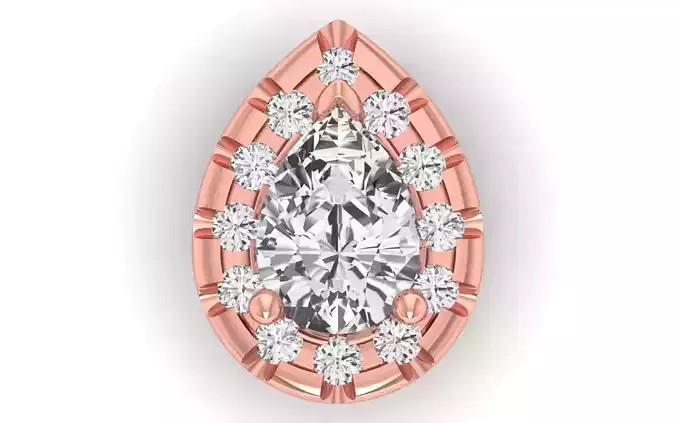 Women Pendants Pear Stone Pendant