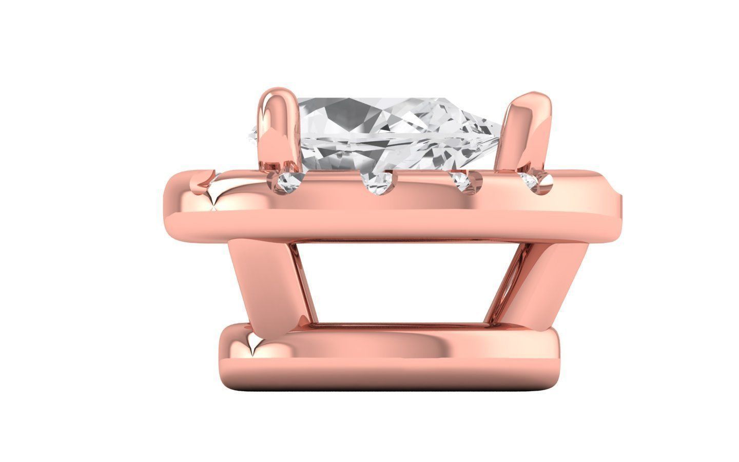 Women Pendants Pear Stone Pendant 3D print model_1