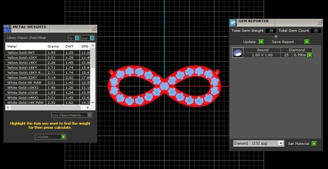 Women Pendants Infinity Love Pendant 3D print model_3