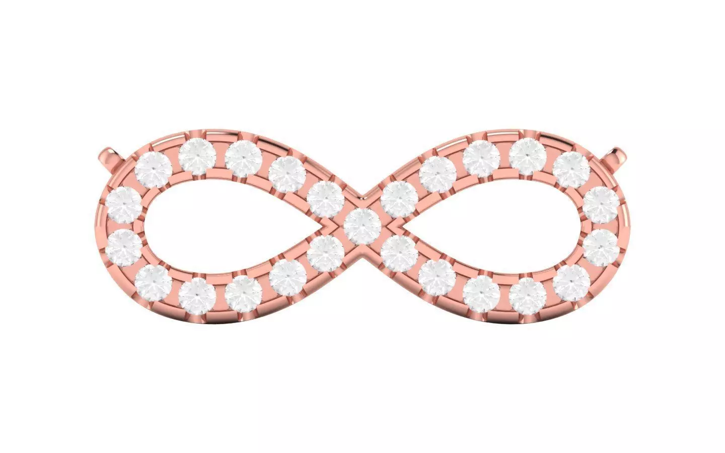 Women Pendants Infinity Love Pendant 3D print model_0