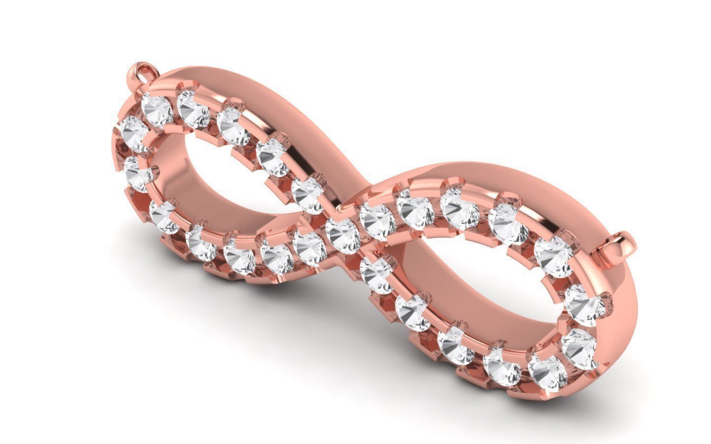 Women Pendants Infinity Love Pendant 3D print model_2