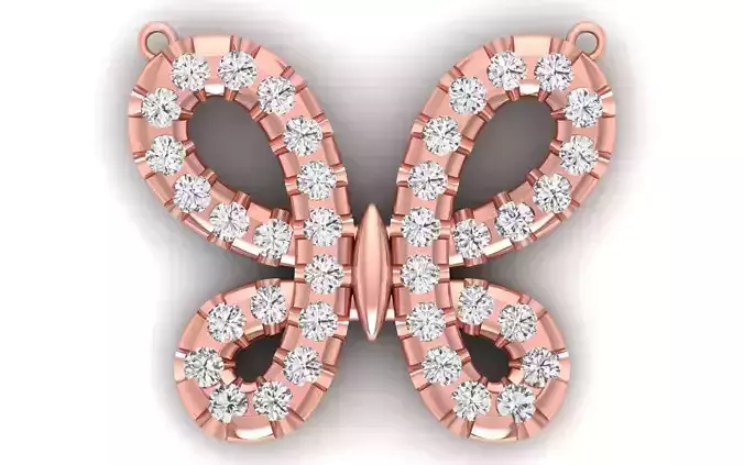 Women Pendants Butterfly Pendant 3D print model