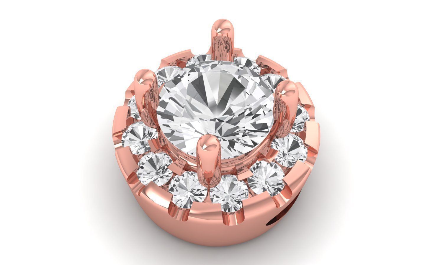 Women Pendants Oval Pendant 3D print model_2