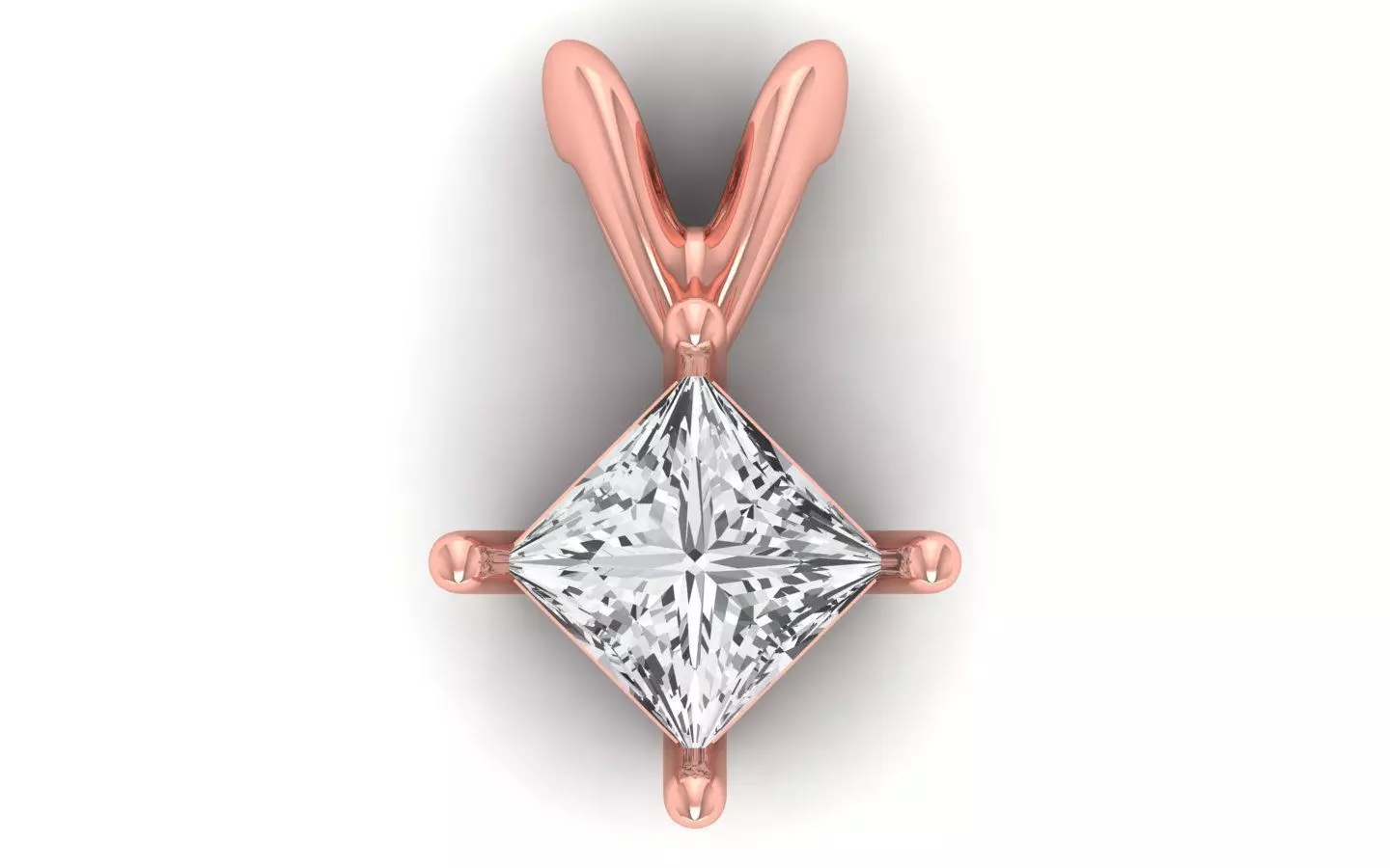 Princess Stone Pendant Women Pendants 3D print model