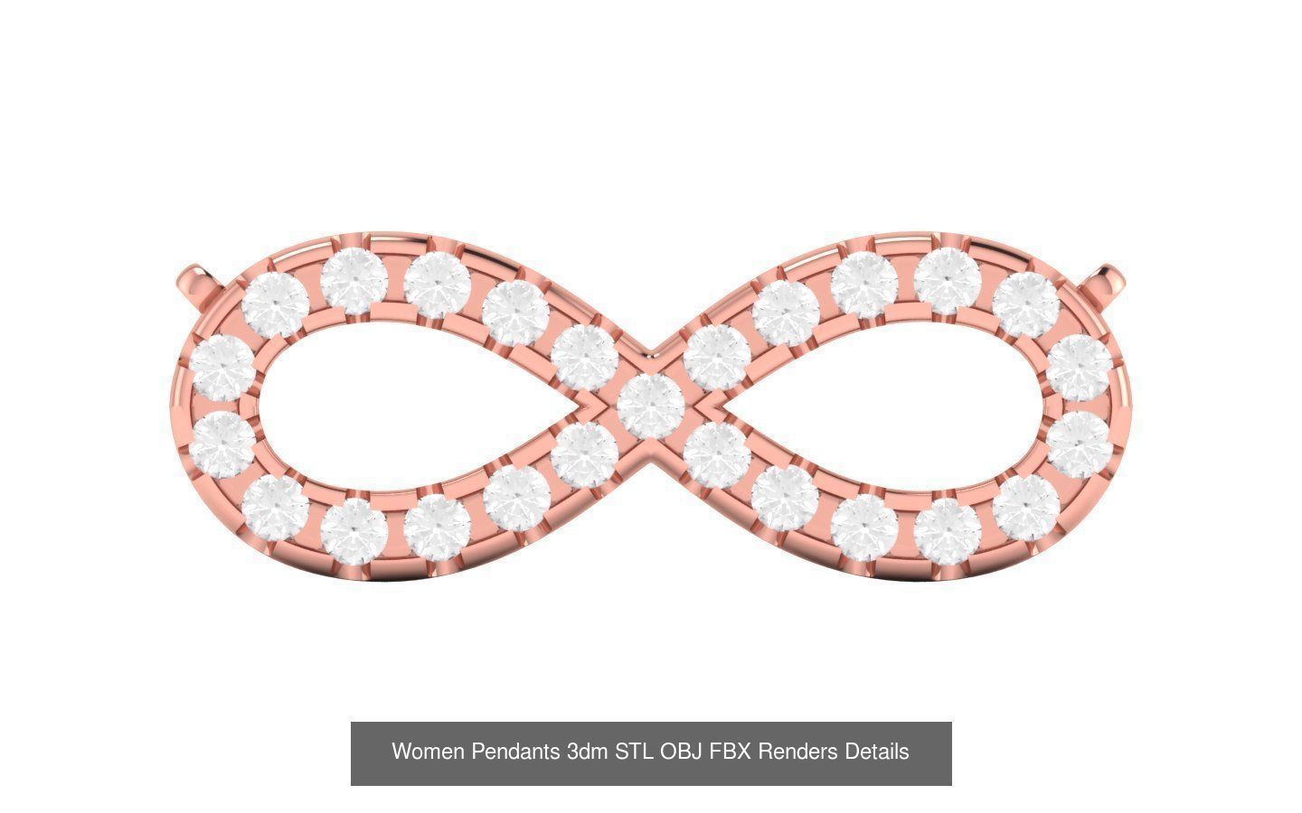 21 Solitaire Pendants 3dm STL OBJ FBX Renders Details Collection _6