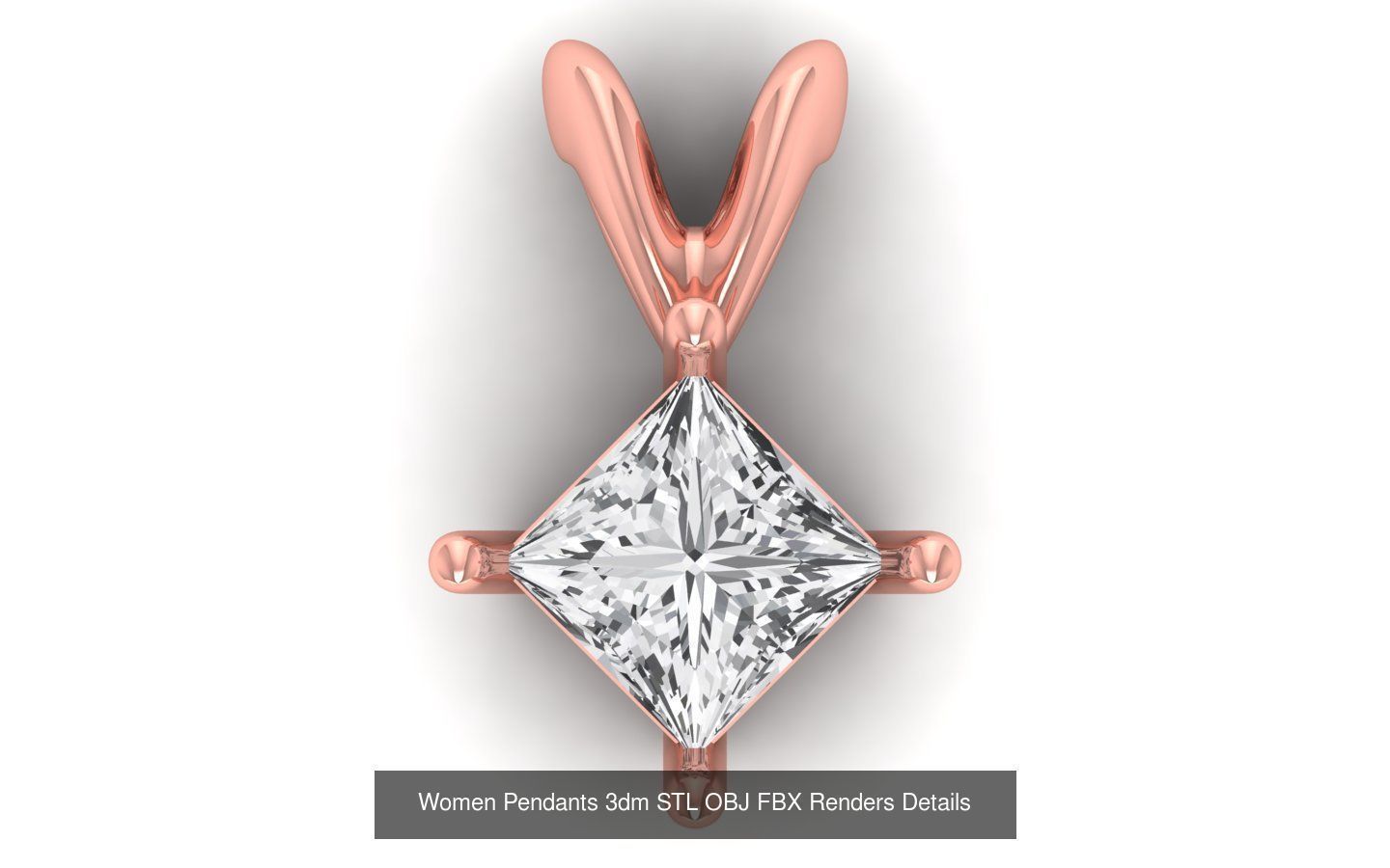 21 Solitaire Pendants 3dm STL OBJ FBX Renders Details Collection _18