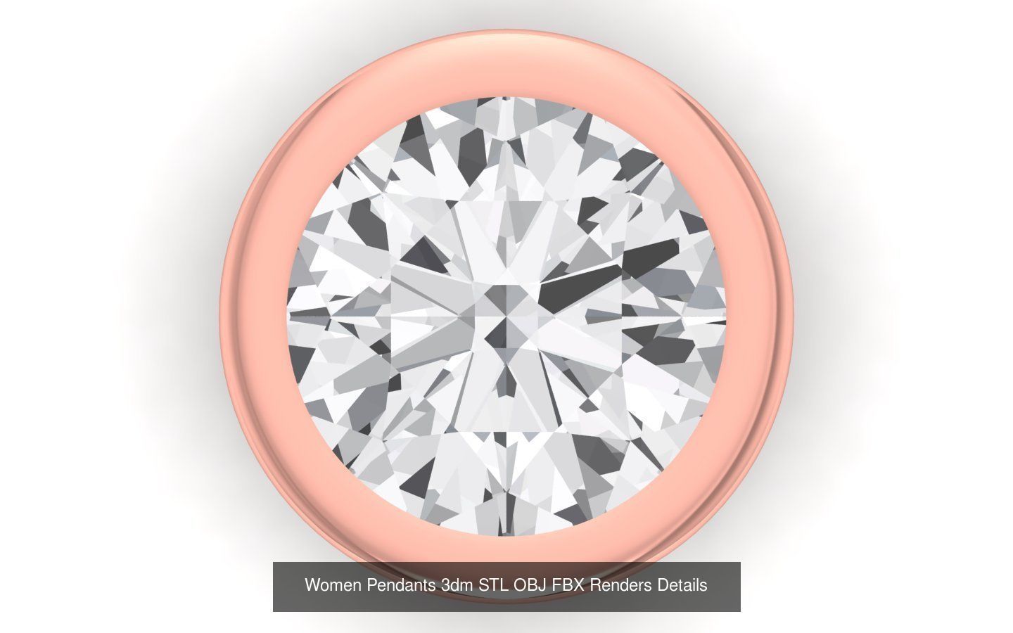 21 Solitaire Pendants 3dm STL OBJ FBX Renders Details Collection _20