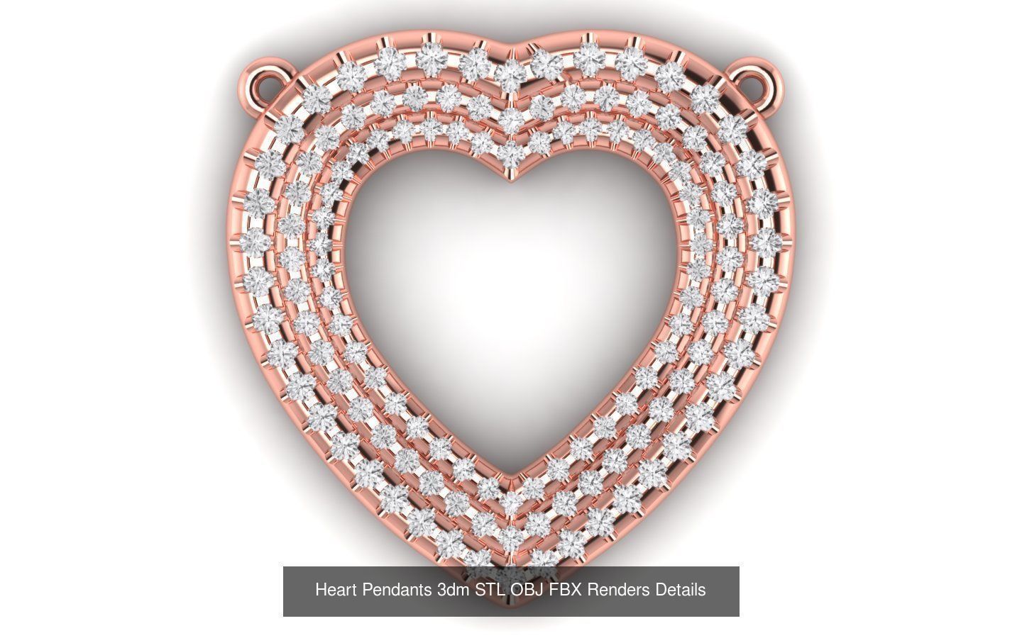 21 Solitaire Pendants 3dm STL OBJ FBX Renders Details Collection _14