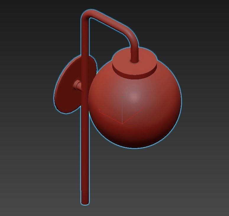 BIG BULB WALL LIGHT - CTO LIGHTING 3D model_2