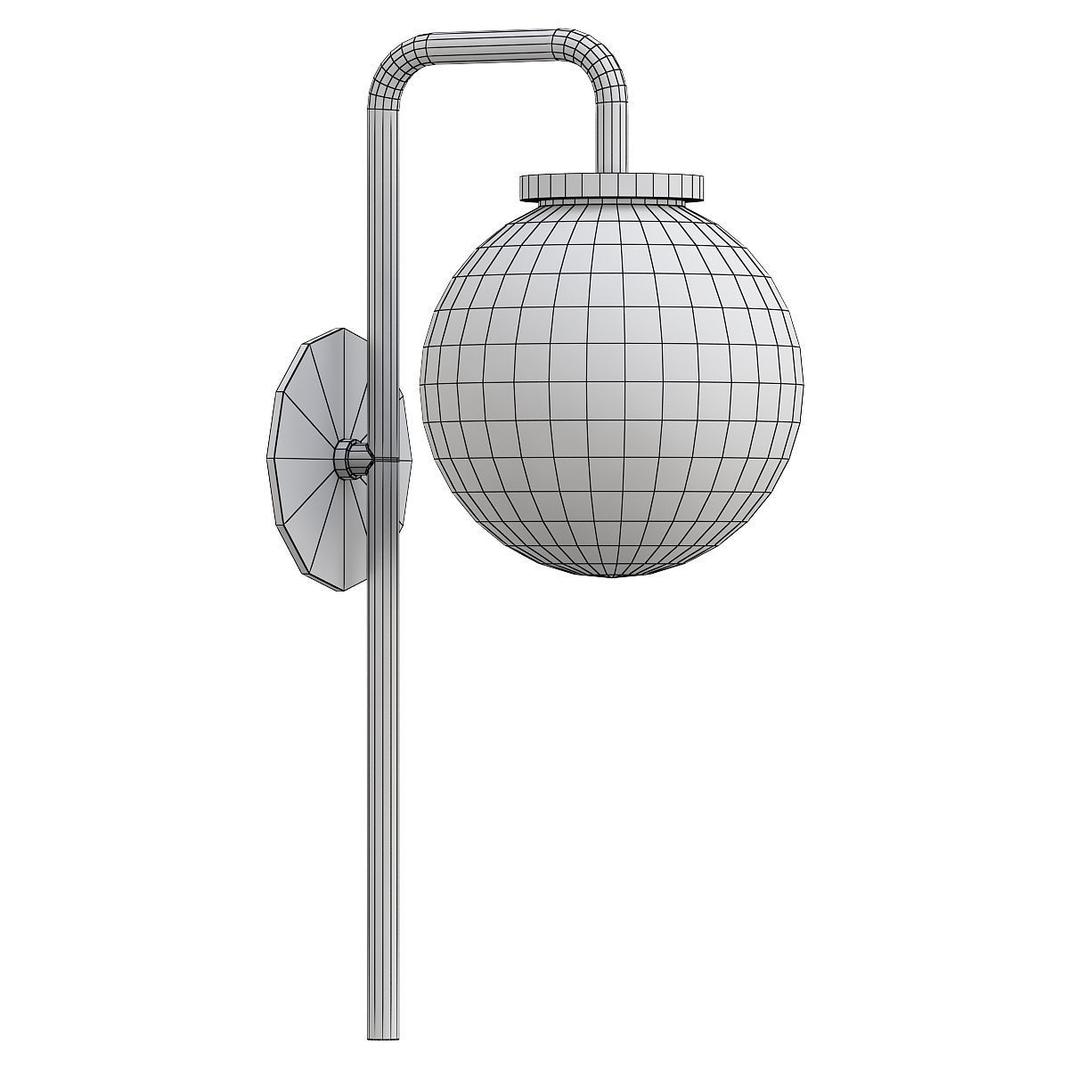 BIG BULB WALL LIGHT - CTO LIGHTING 3D model_1
