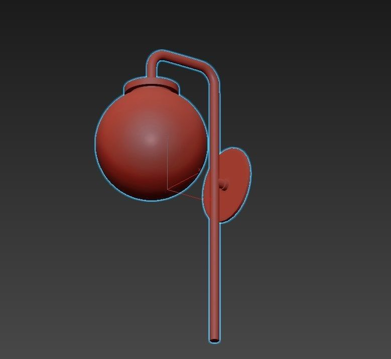 BIG BULB WALL LIGHT - CTO LIGHTING 3D model_3