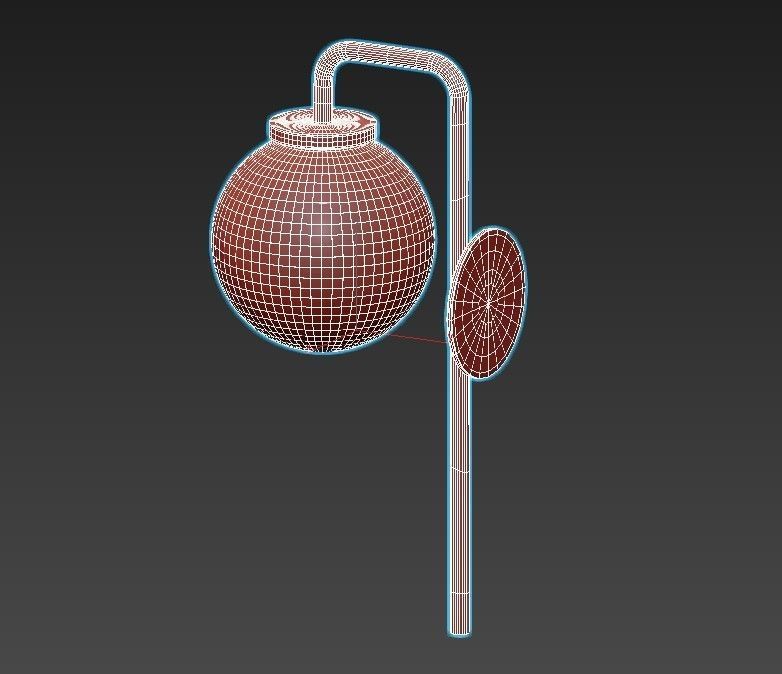 BIG BULB WALL LIGHT - CTO LIGHTING 3D model_4