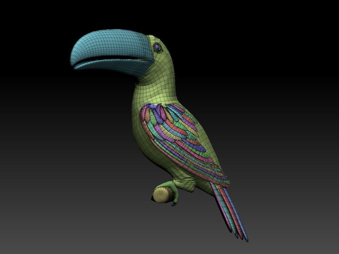 tucan toucan bird 3D model_1