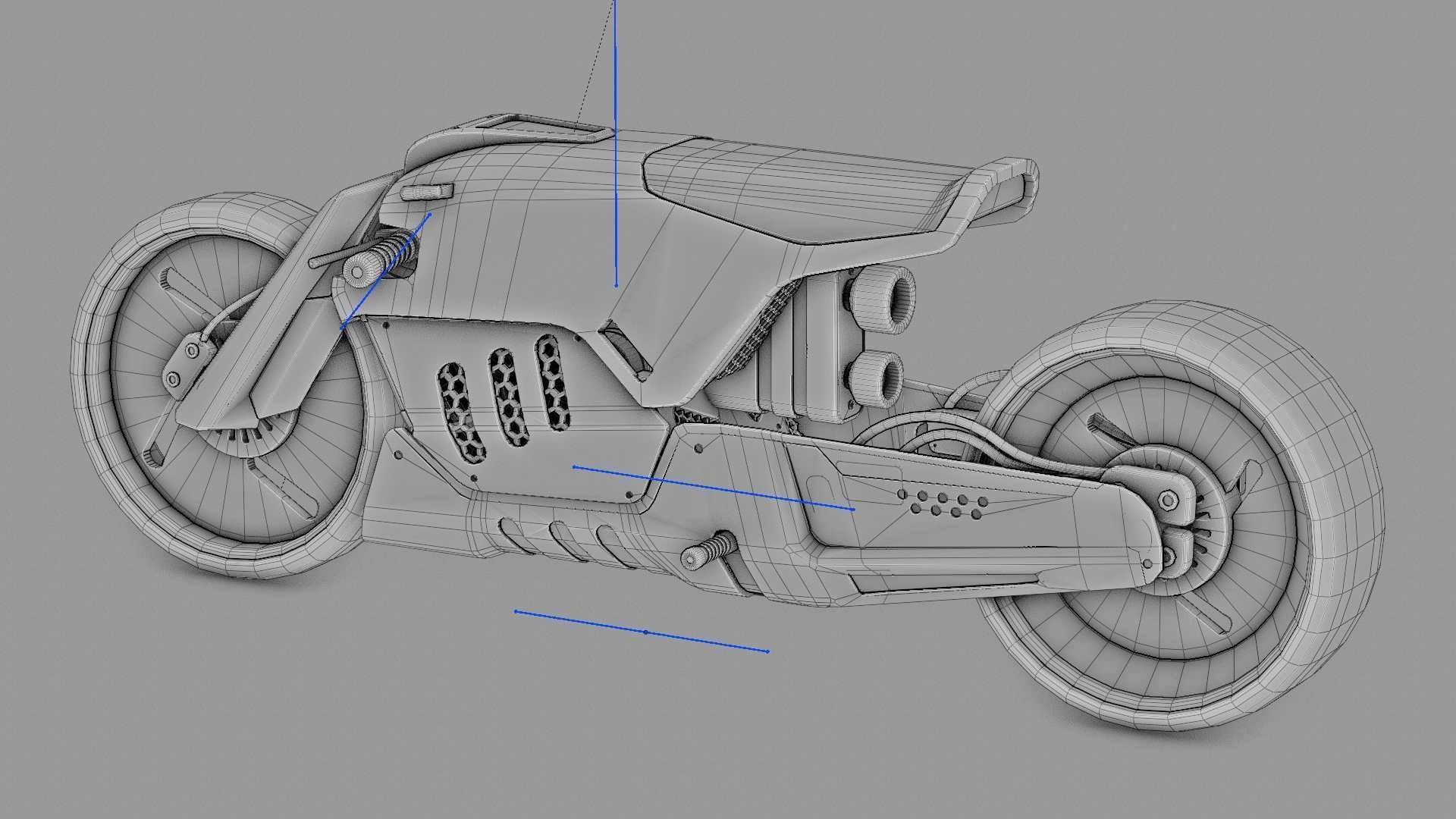 CONCEPT MOTORBIKE C-3000 RIGGED 3D model_40