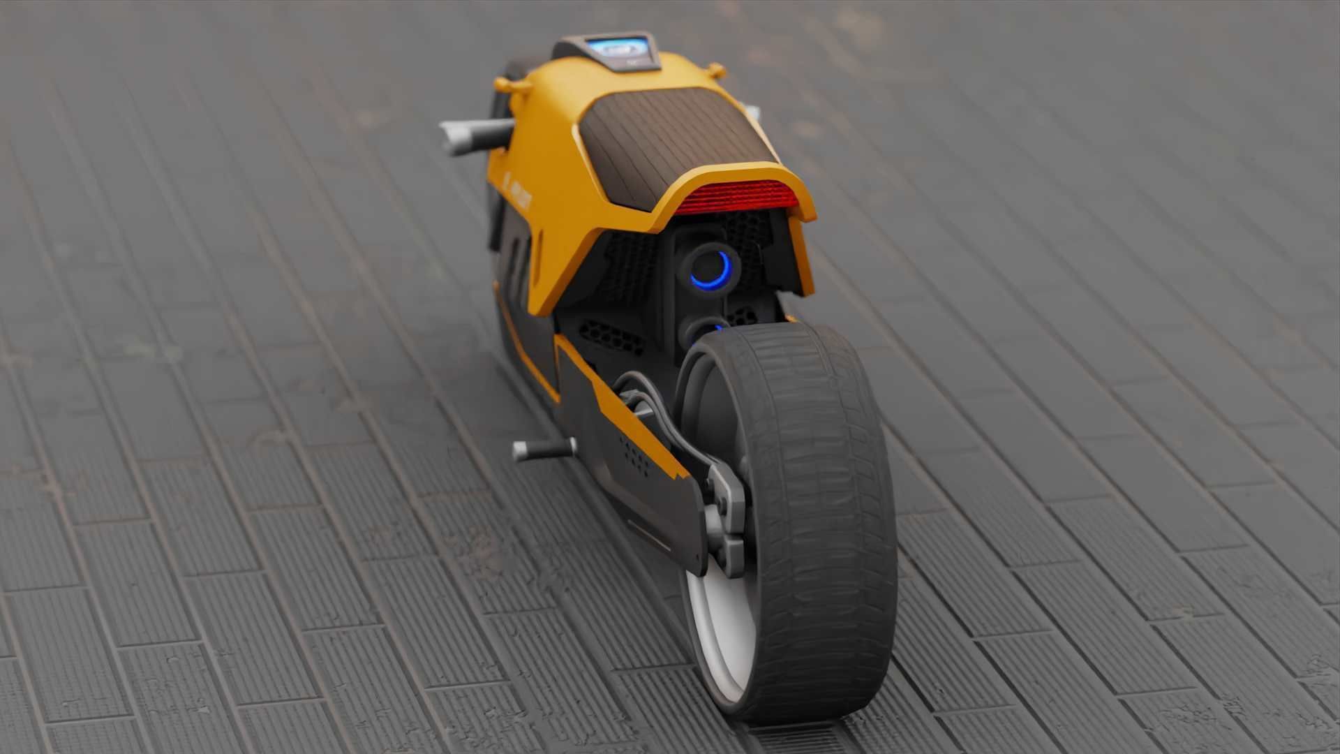 CONCEPT MOTORBIKE C-3000 RIGGED 3D model_15