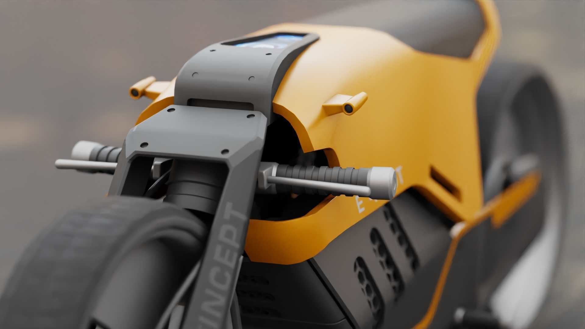 CONCEPT MOTORBIKE C-3000 RIGGED 3D model_28