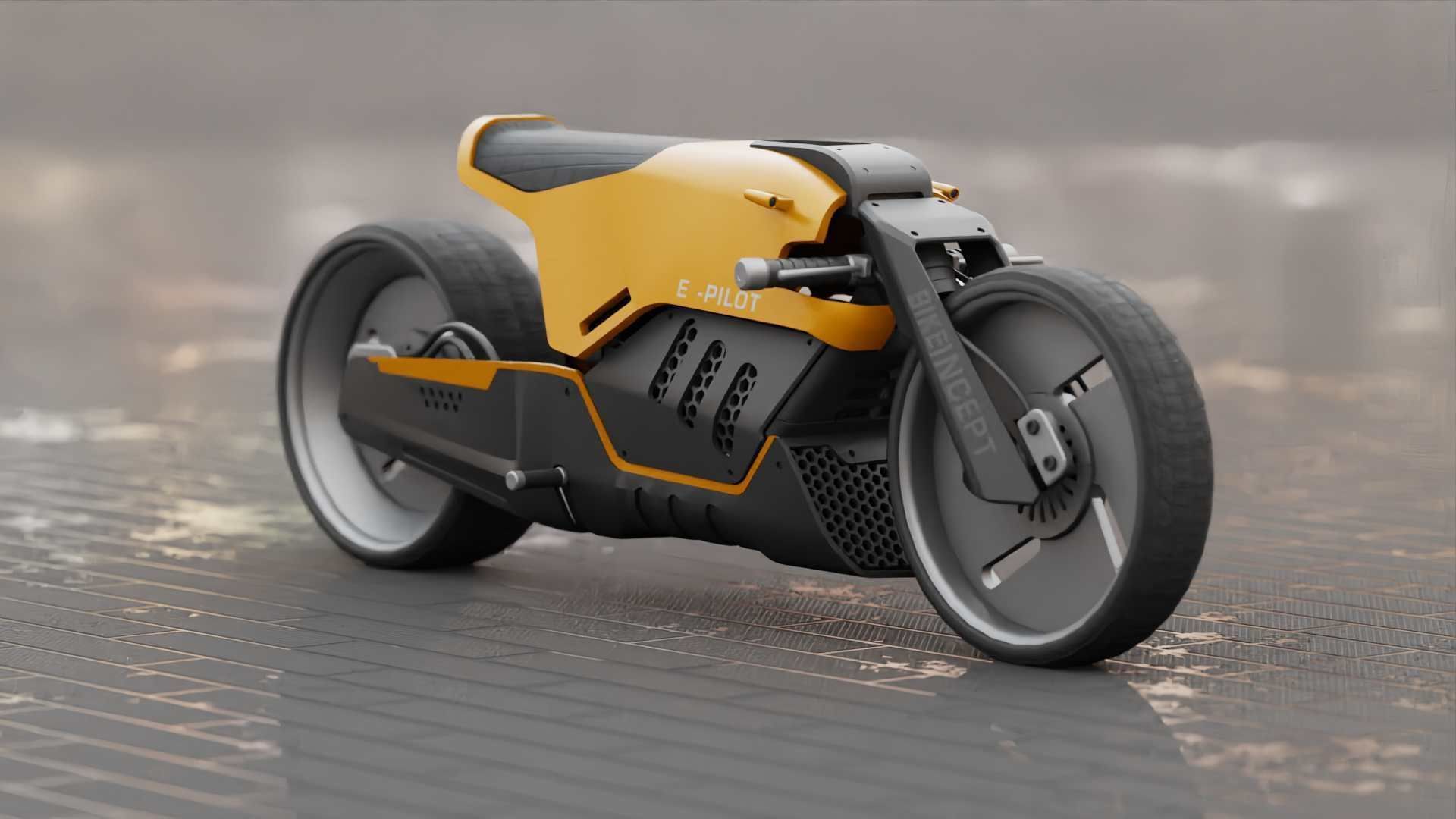 CONCEPT MOTORBIKE C-3000 RIGGED 3D model_1