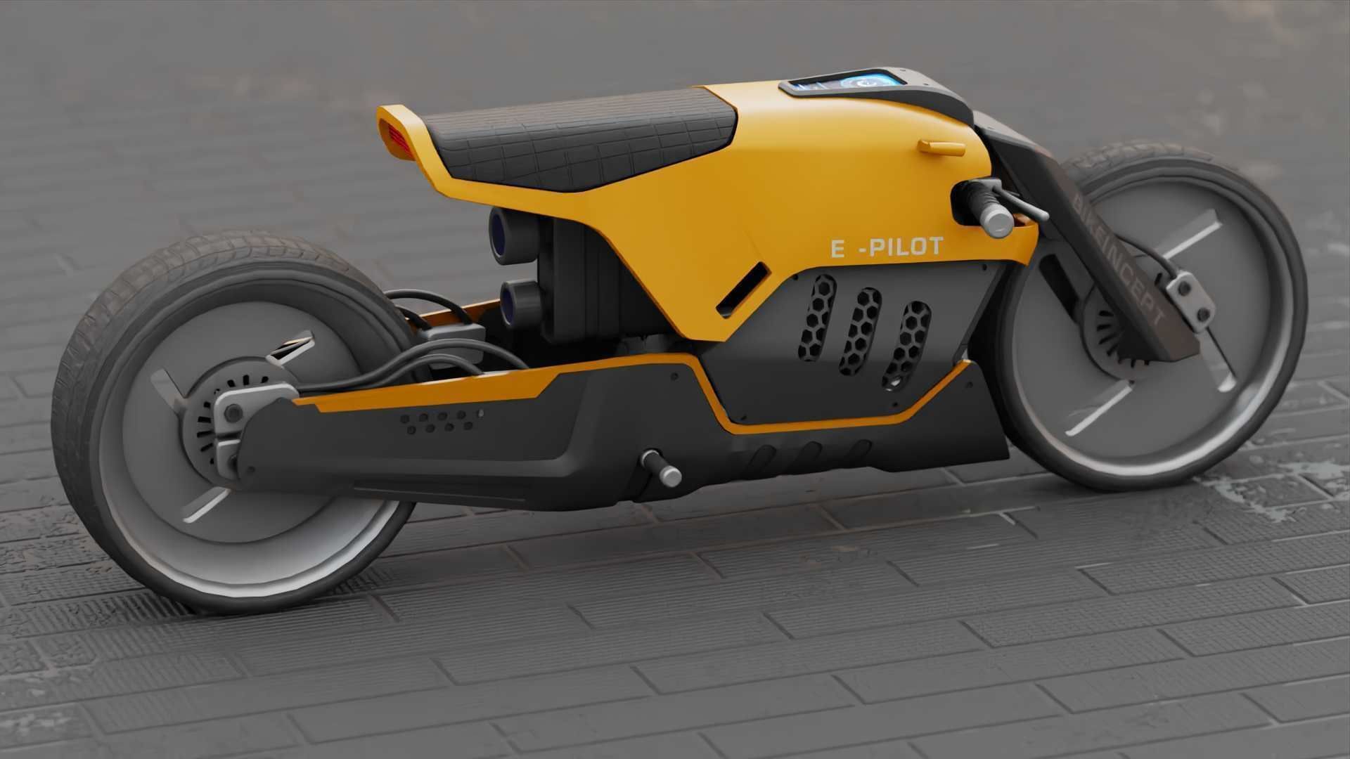 CONCEPT MOTORBIKE C-3000 RIGGED 3D model_19