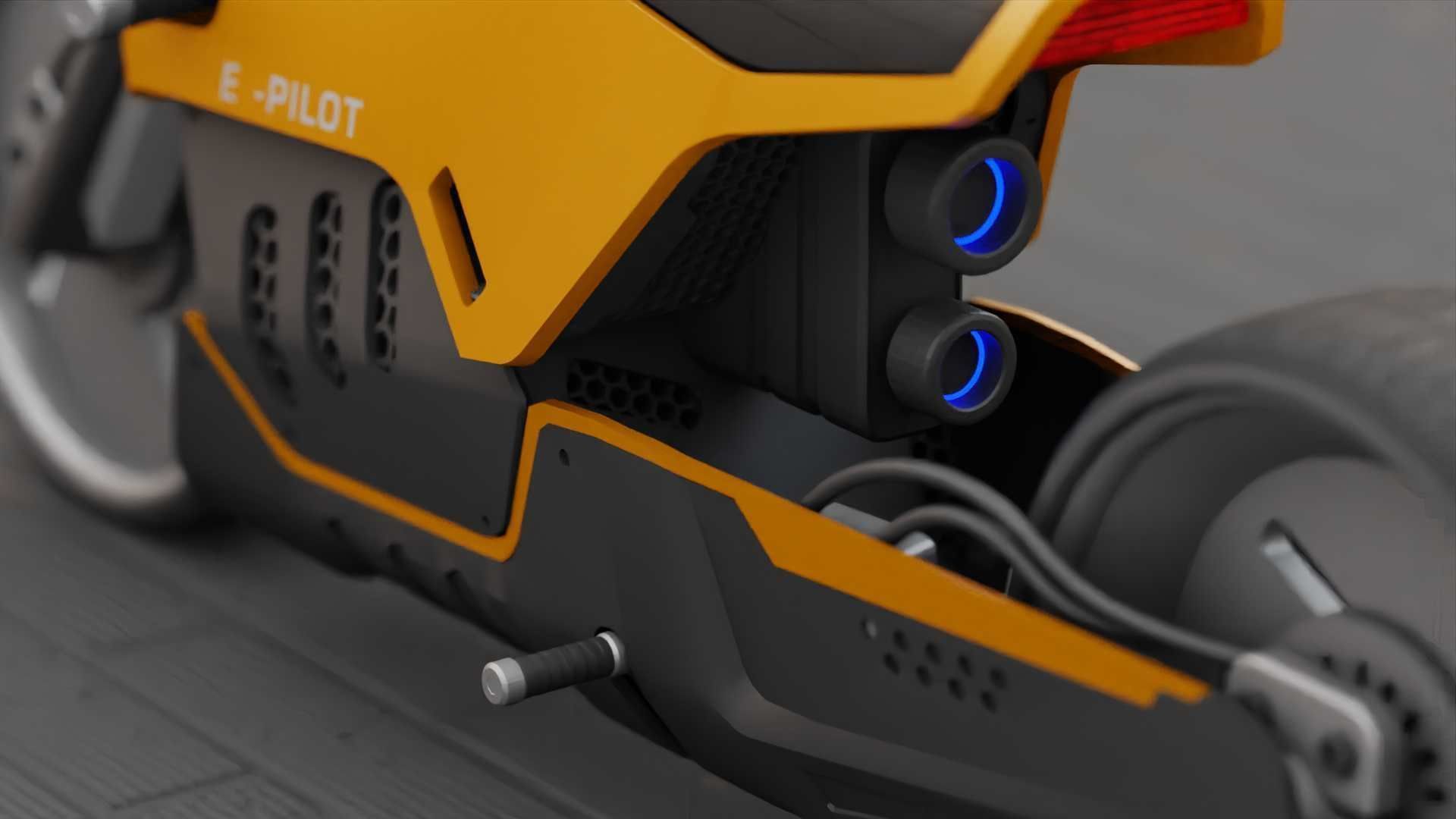 CONCEPT MOTORBIKE C-3000 RIGGED 3D model_23