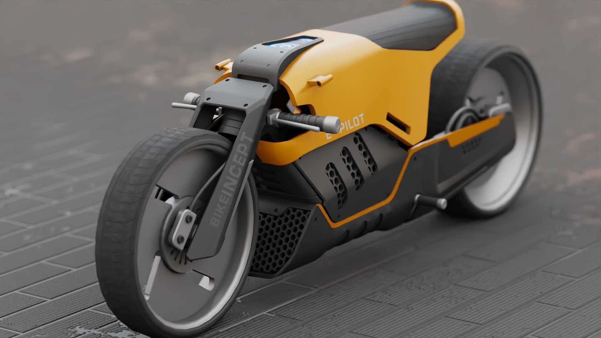 CONCEPT MOTORBIKE C-3000 RIGGED 3D model_5