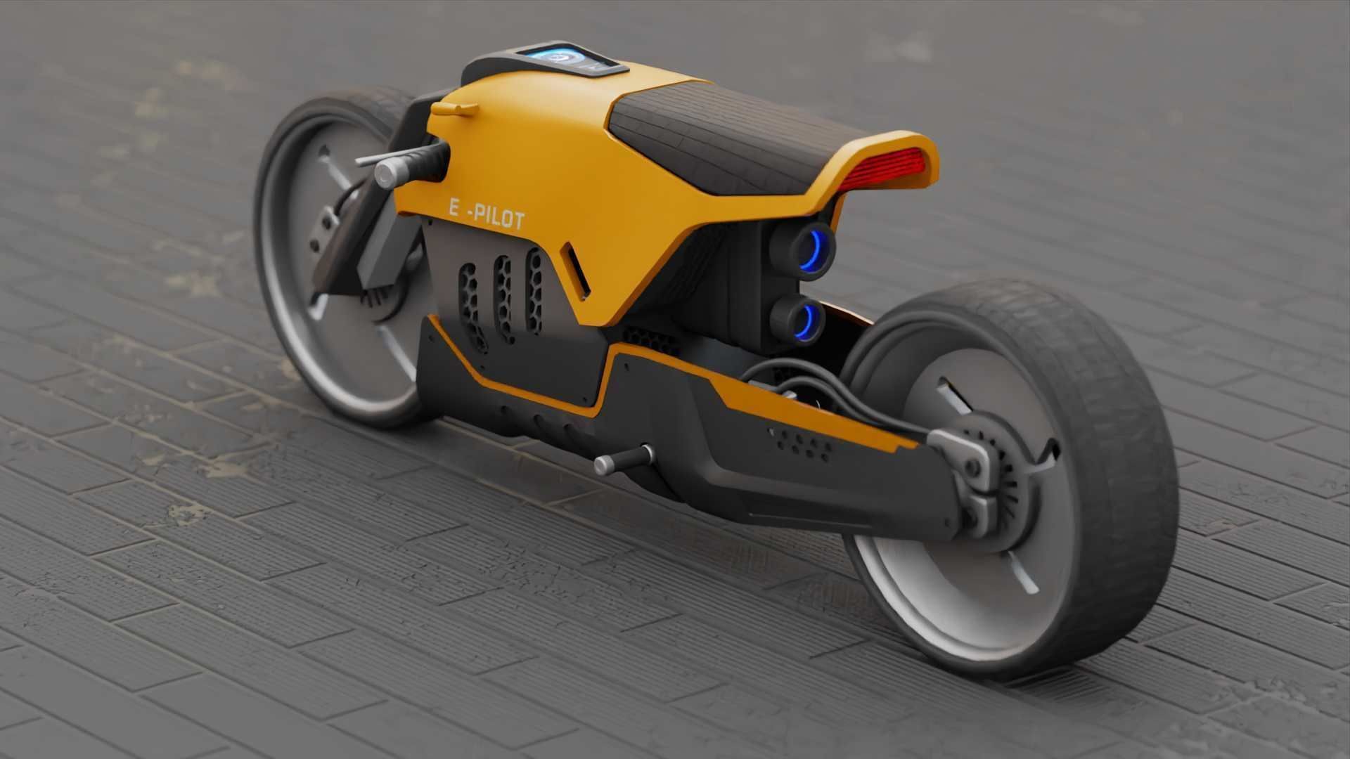 CONCEPT MOTORBIKE C-3000 RIGGED 3D model_13