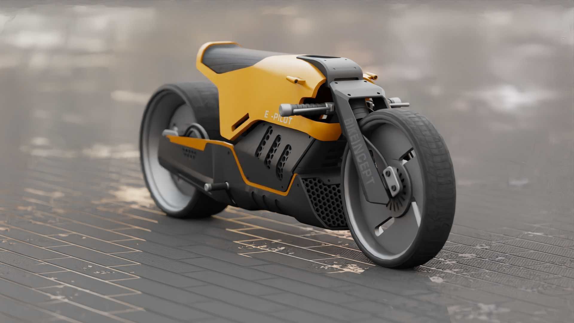 CONCEPT MOTORBIKE C-3000 RIGGED 3D model_2