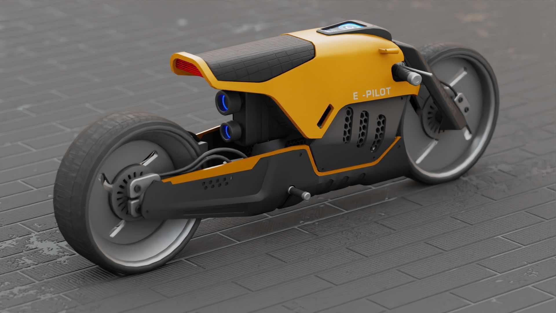 CONCEPT MOTORBIKE C-3000 RIGGED 3D model_18
