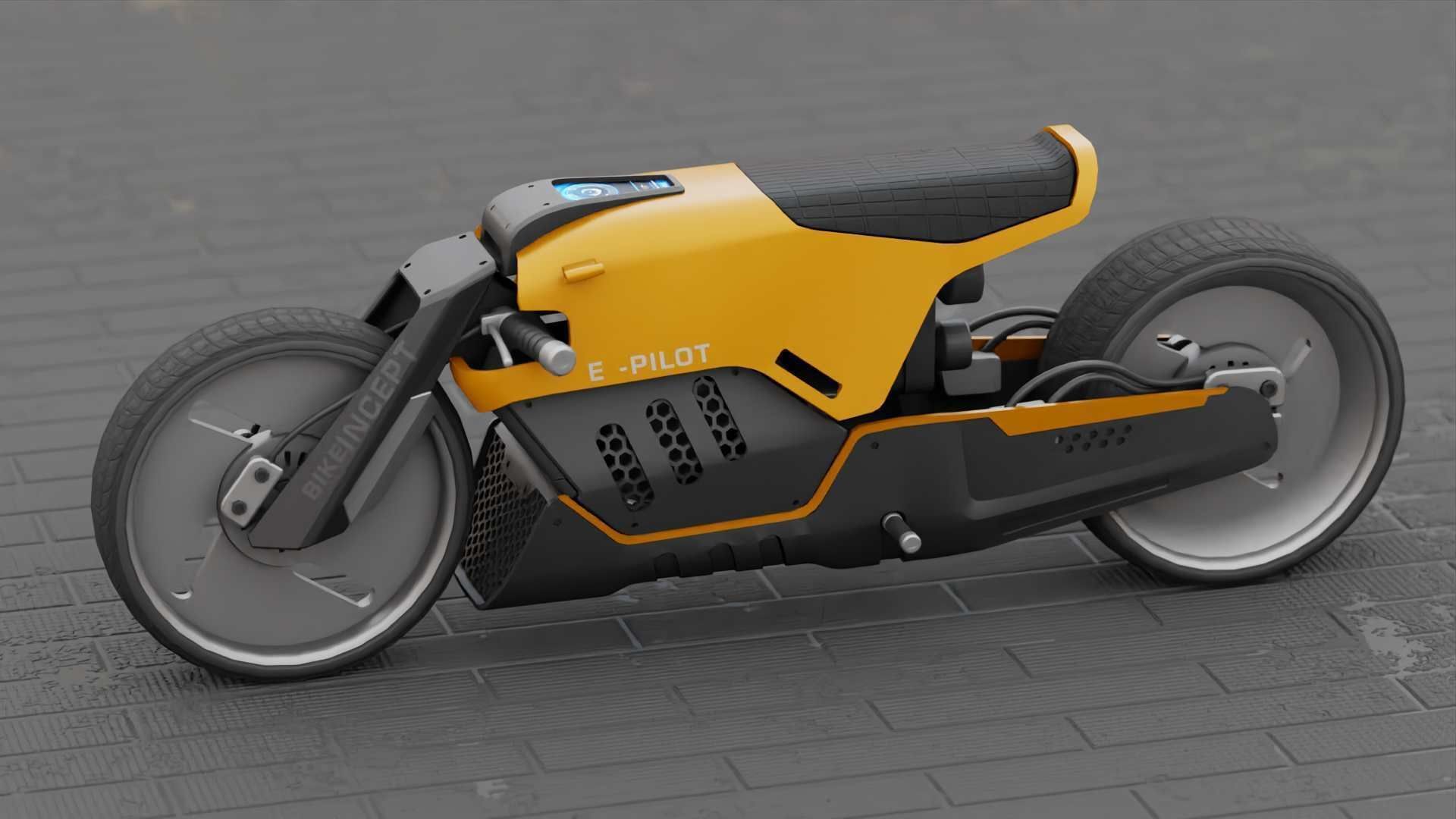 CONCEPT MOTORBIKE C-3000 RIGGED 3D model_8