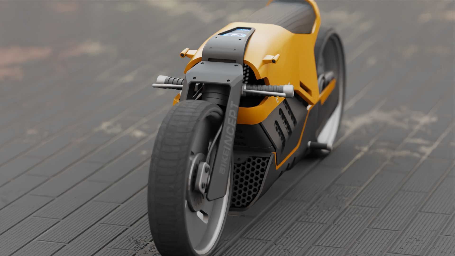 CONCEPT MOTORBIKE C-3000 RIGGED 3D model_4