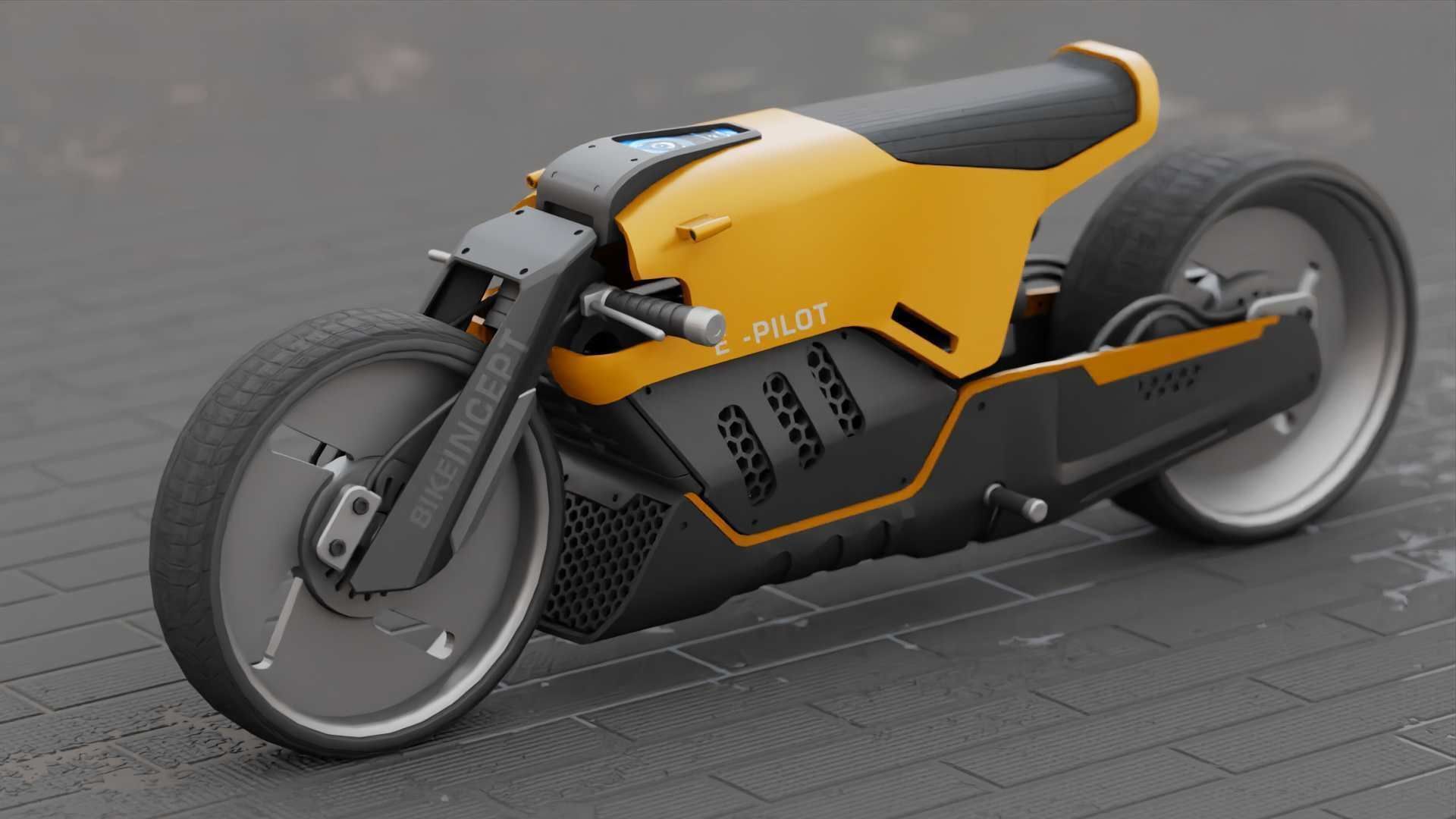 CONCEPT MOTORBIKE C-3000 RIGGED 3D model_6