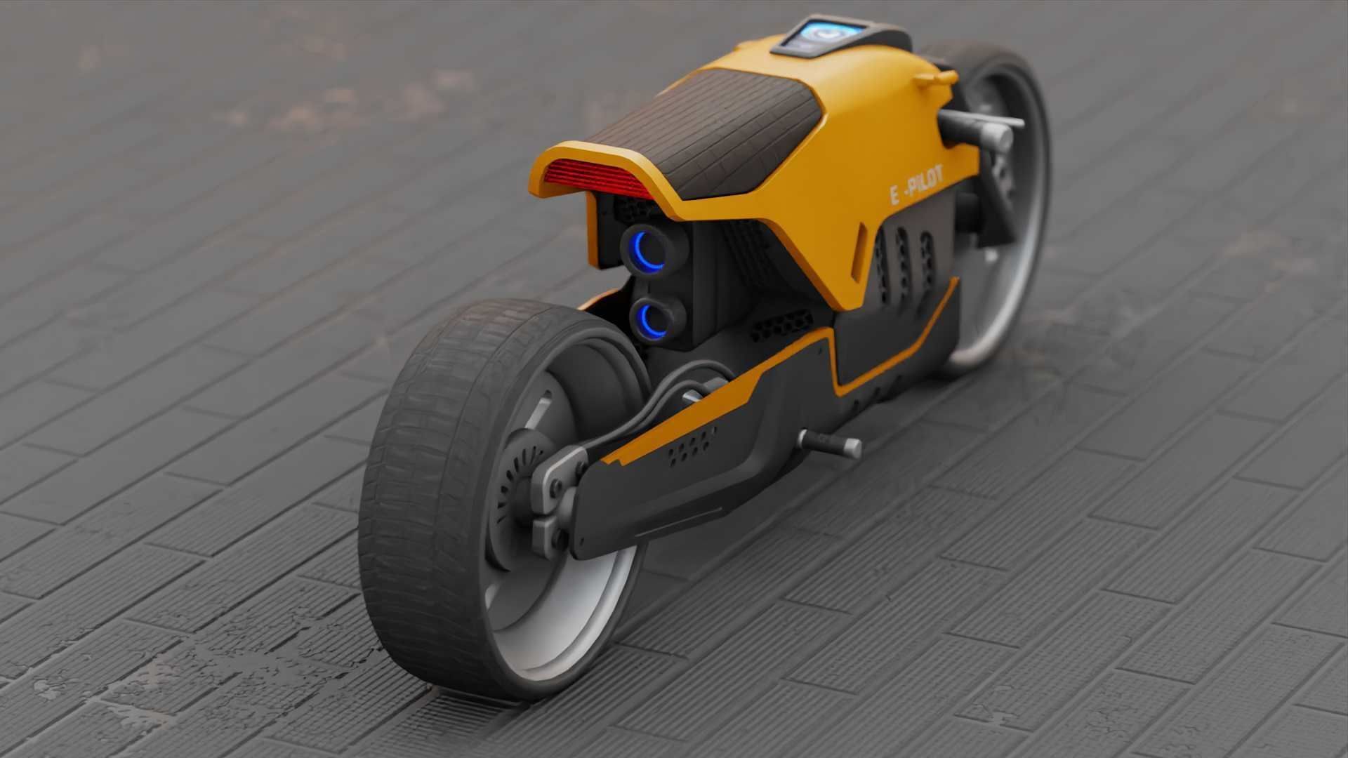 CONCEPT MOTORBIKE C-3000 RIGGED 3D model_17