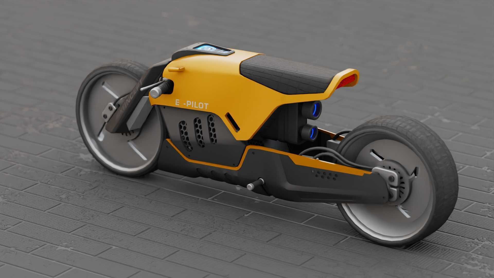 CONCEPT MOTORBIKE C-3000 RIGGED 3D model_12