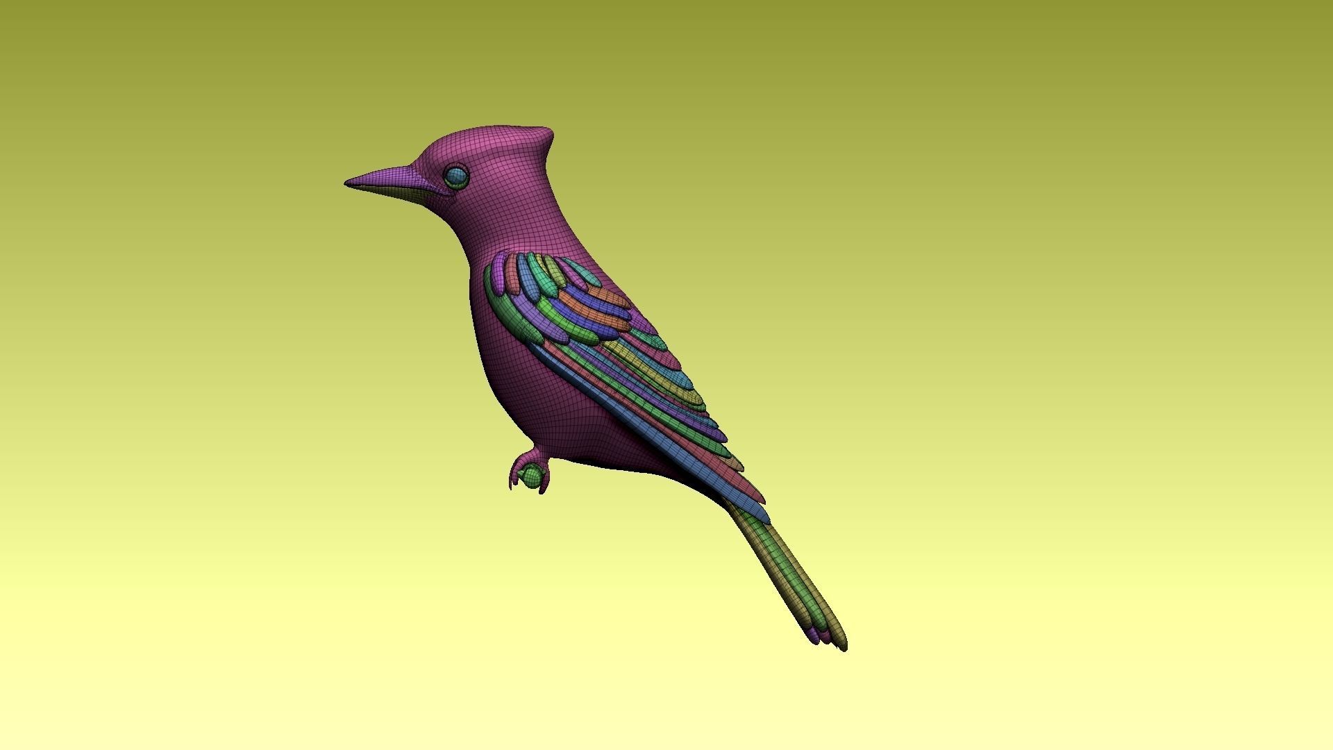 jay bird 3D model_1