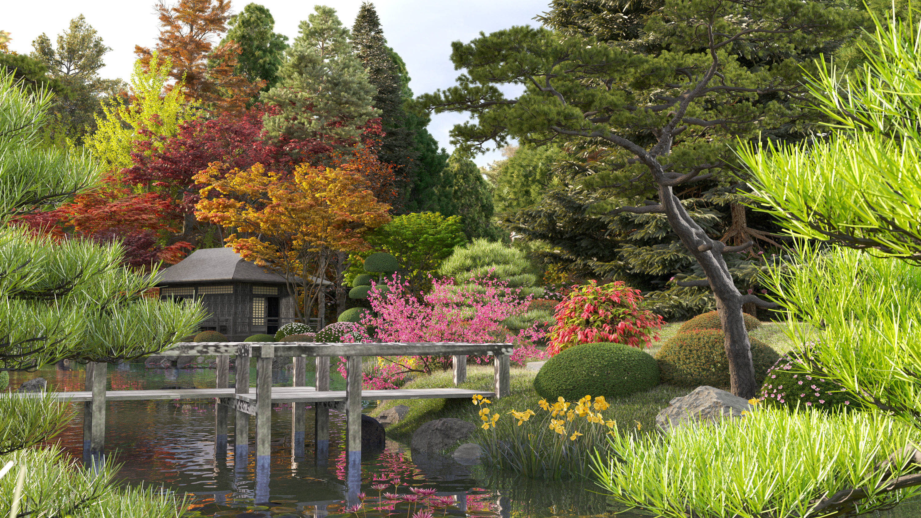 Bundle 24 - Japanese Garden 3D model_1