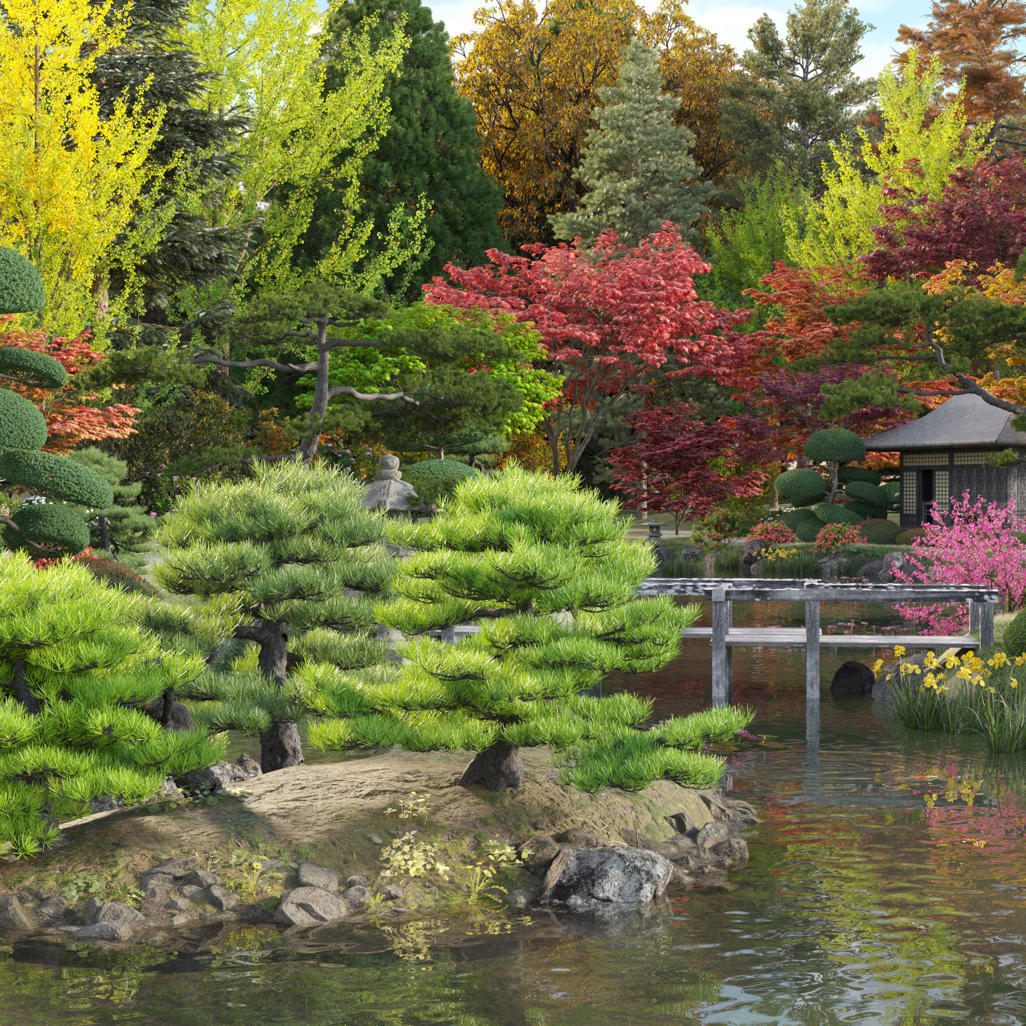 Bundle 24 - Japanese Garden 3D model_3