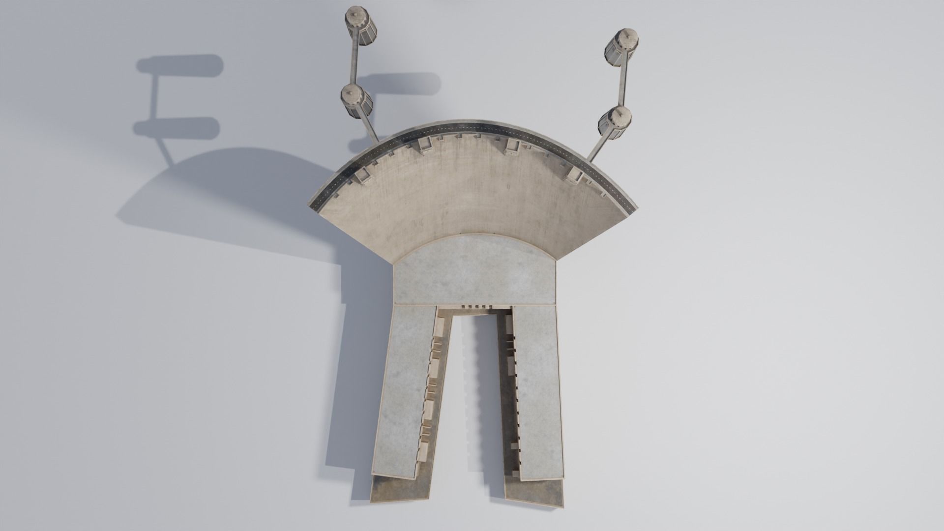 Hoover Dam with 8k and 4k Textures Low-poly 3D model_4