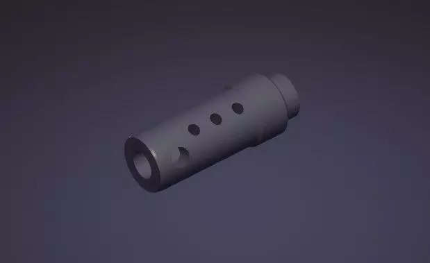 Airsoft Flash hider VZ58  SA58 CZ858  Ares CSA  3D print model_0