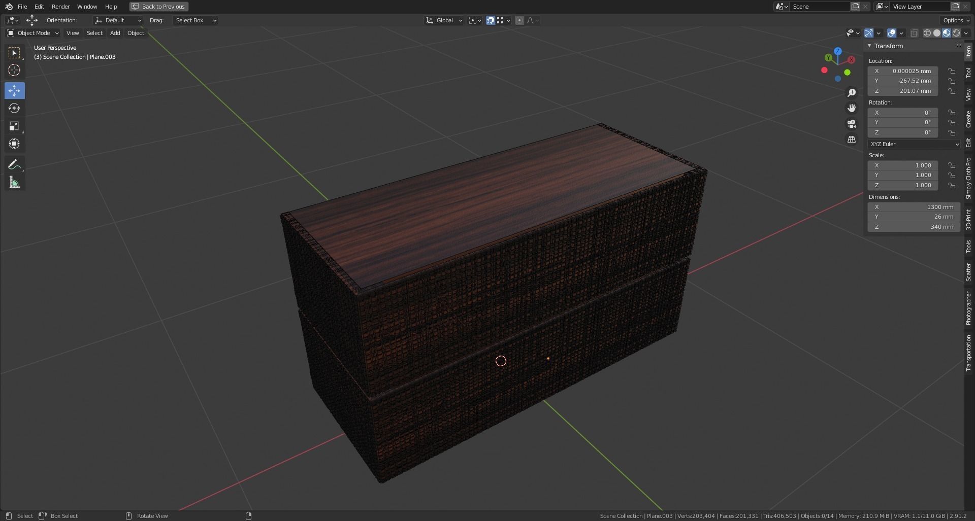 BD 08 chest of drawers with interior designed by Bartoli Design 3D model_10
