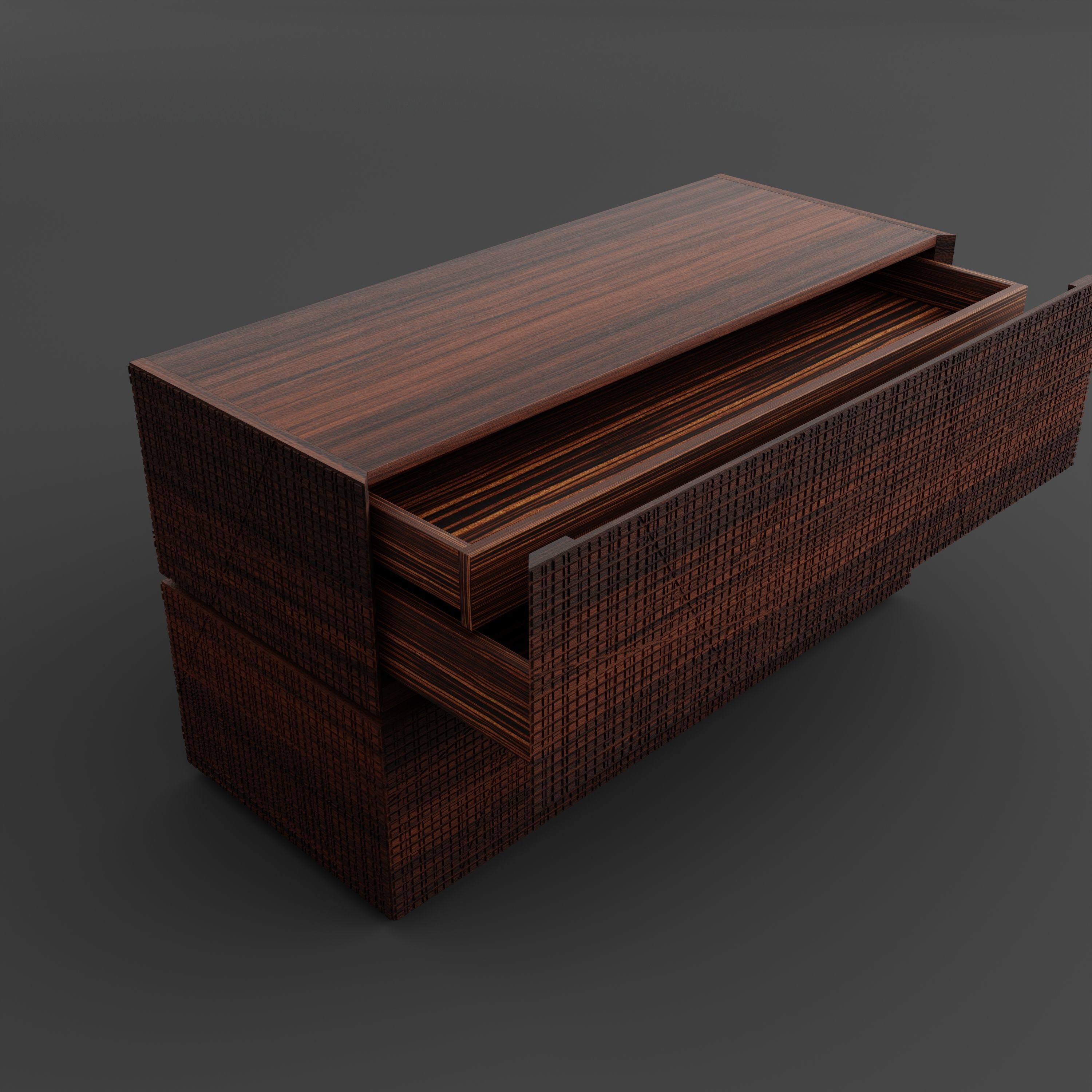 BD 08 chest of drawers with interior designed by Bartoli Design 3D model_4