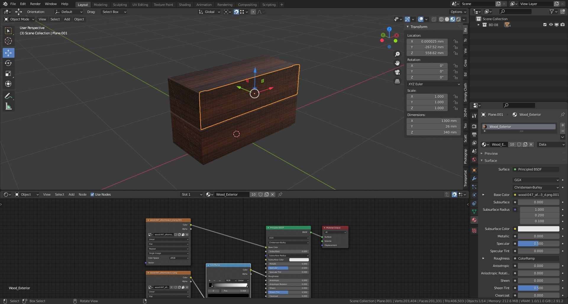 BD 08 chest of drawers with interior designed by Bartoli Design 3D model_2